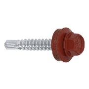 Farmářský šroub s podl. do oceli ≤3 mm RAL 3009 4,8X25 (250ks)